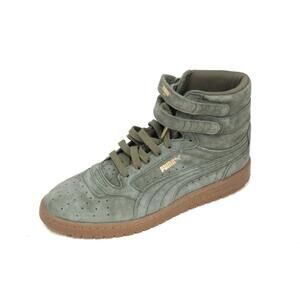 puma sky ii hi sneakers burnt olive women's shoes suede sz 8.5